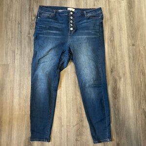 Eloquii Button-Fly Jeans